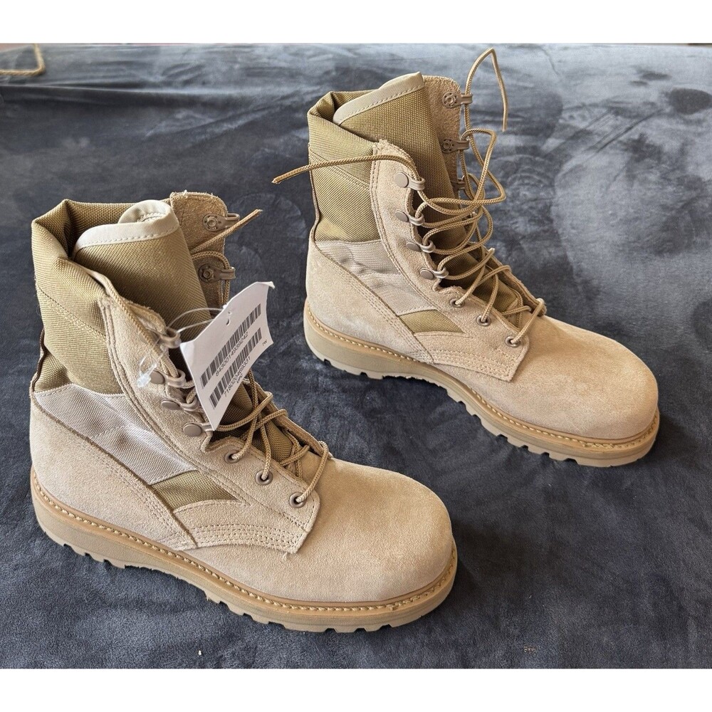 New Genuine Military Hot Weather Combat Boots Men's 7W/Steel Toe-Vibram